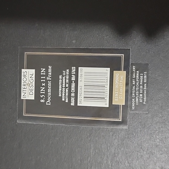 Document Frame - Holds 8.5 x 11 diploma, certificate - Picture 2 of 6